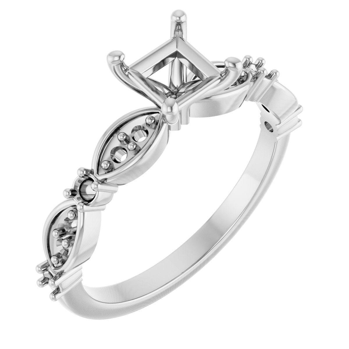 Accented Engagement Ring