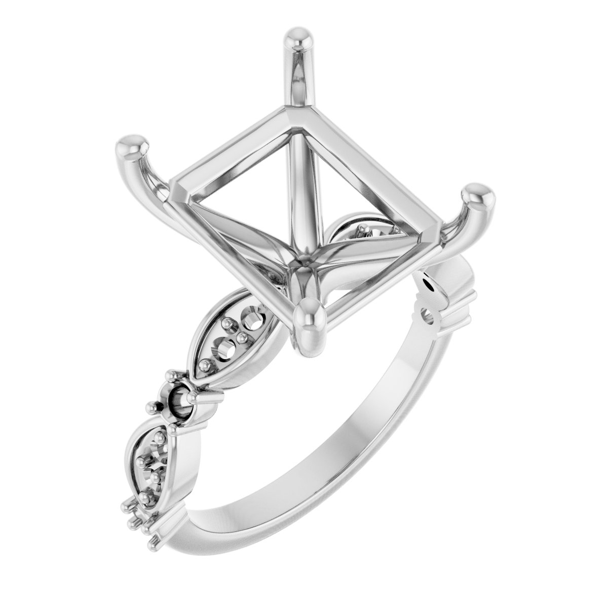 Accented Engagement Ring