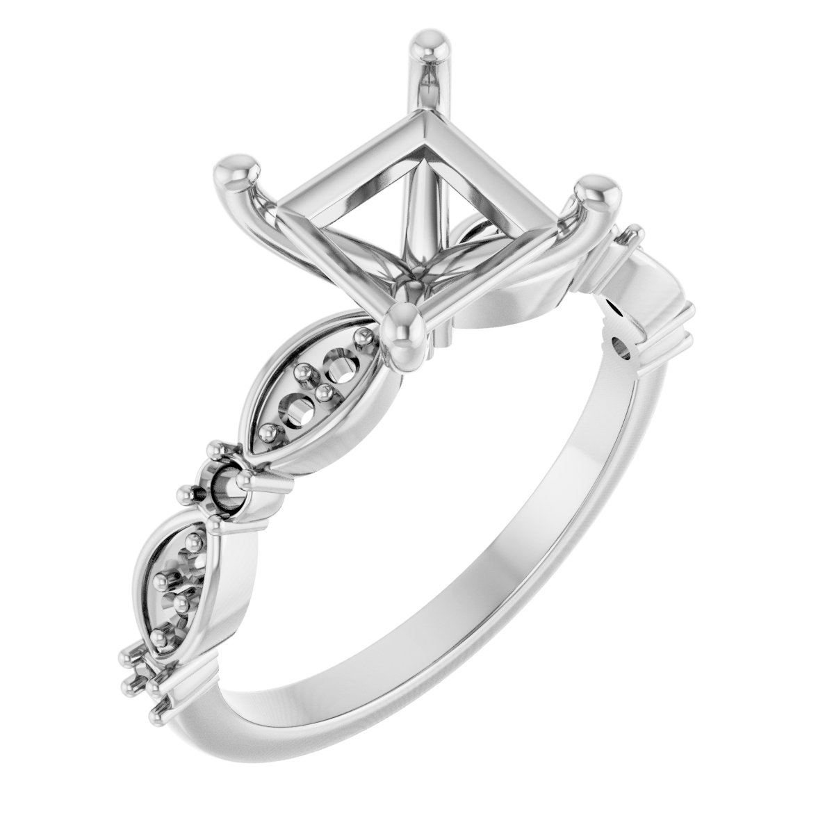 Accented Engagement Ring