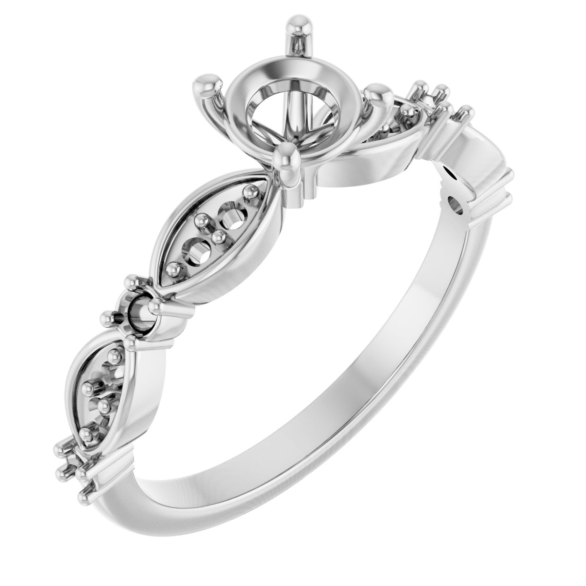 Accented Engagement Ring