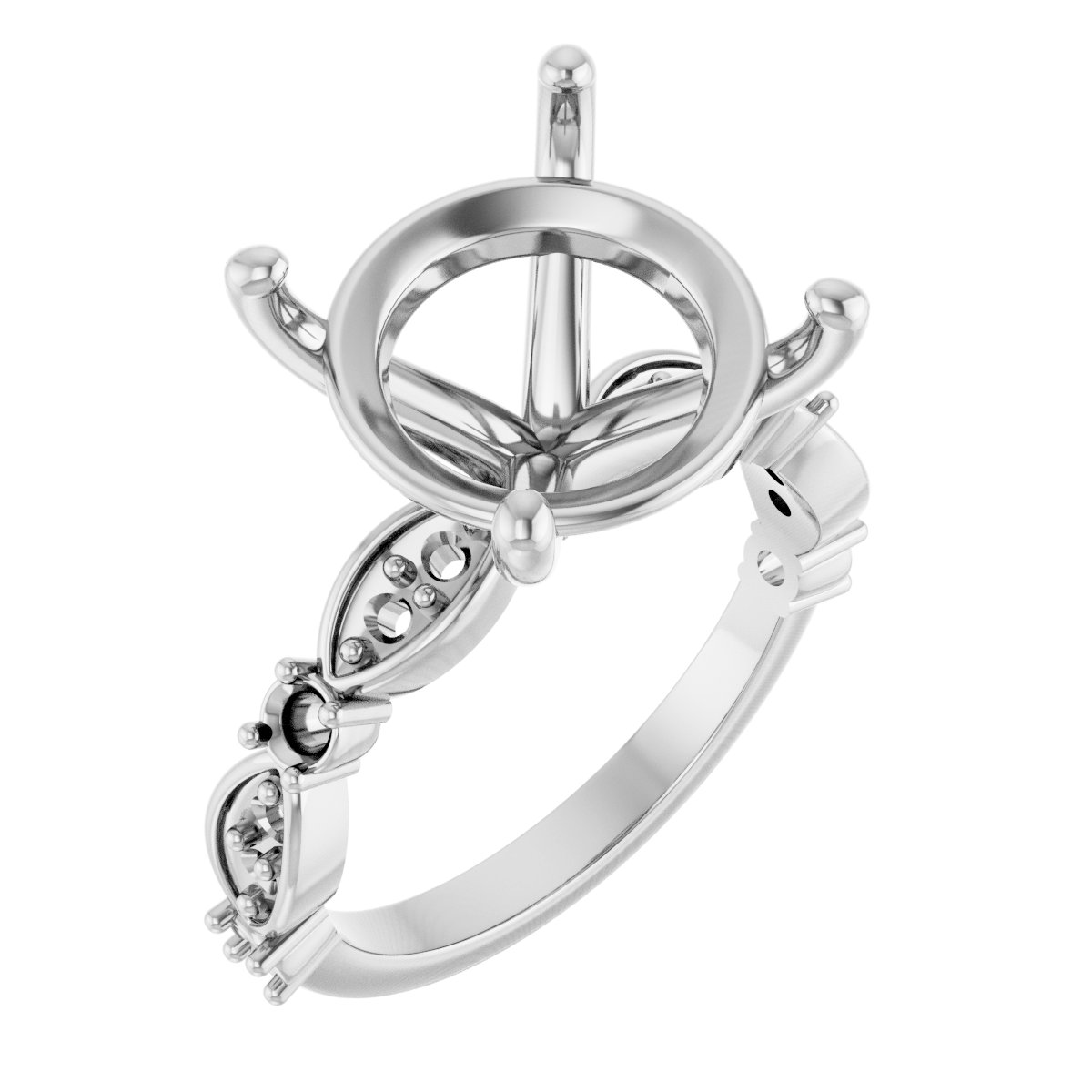 Accented Engagement Ring