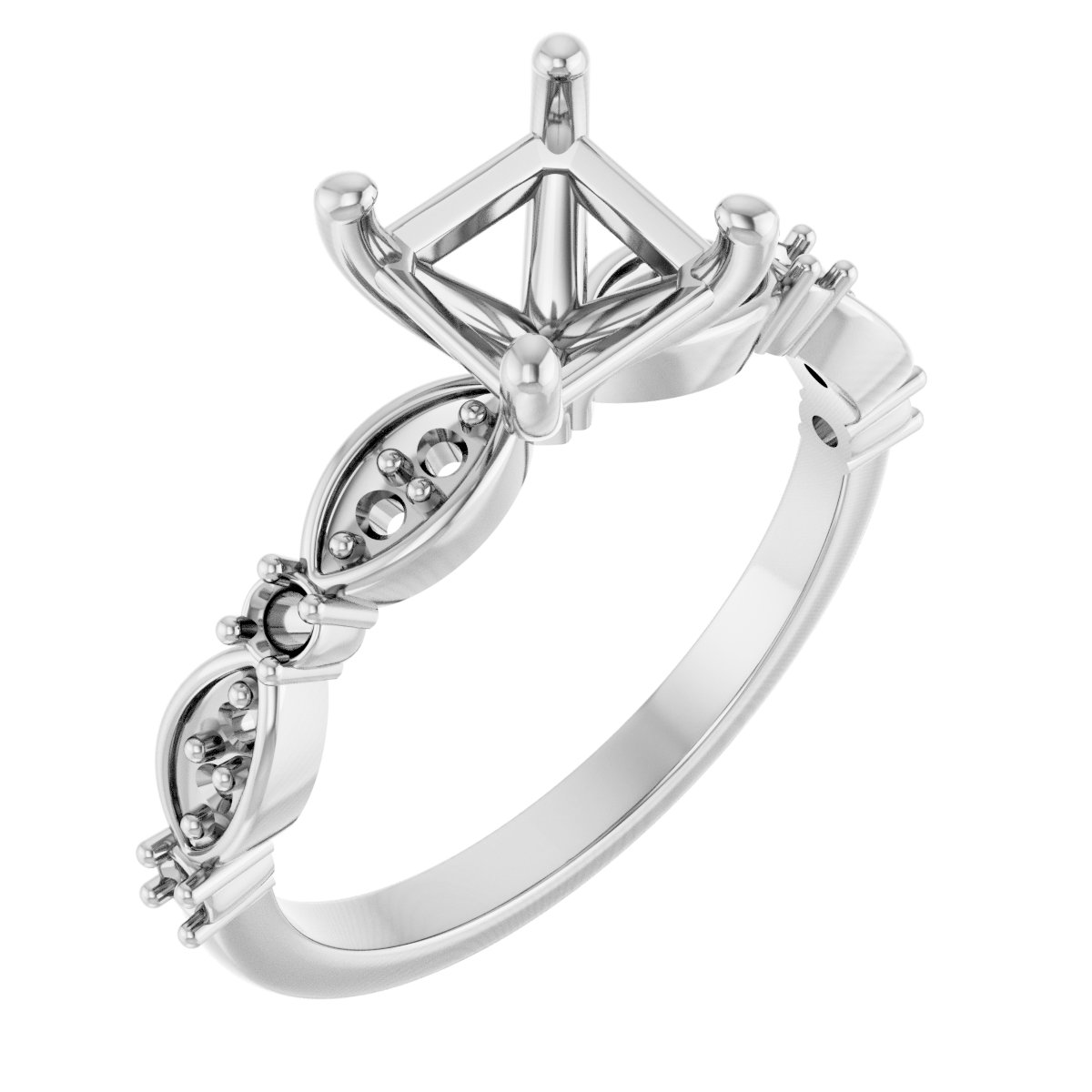 Accented Engagement Ring