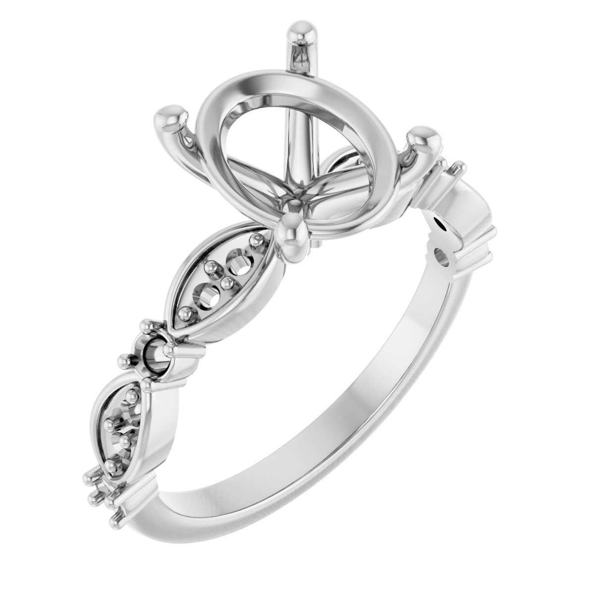 Accented Engagement Ring