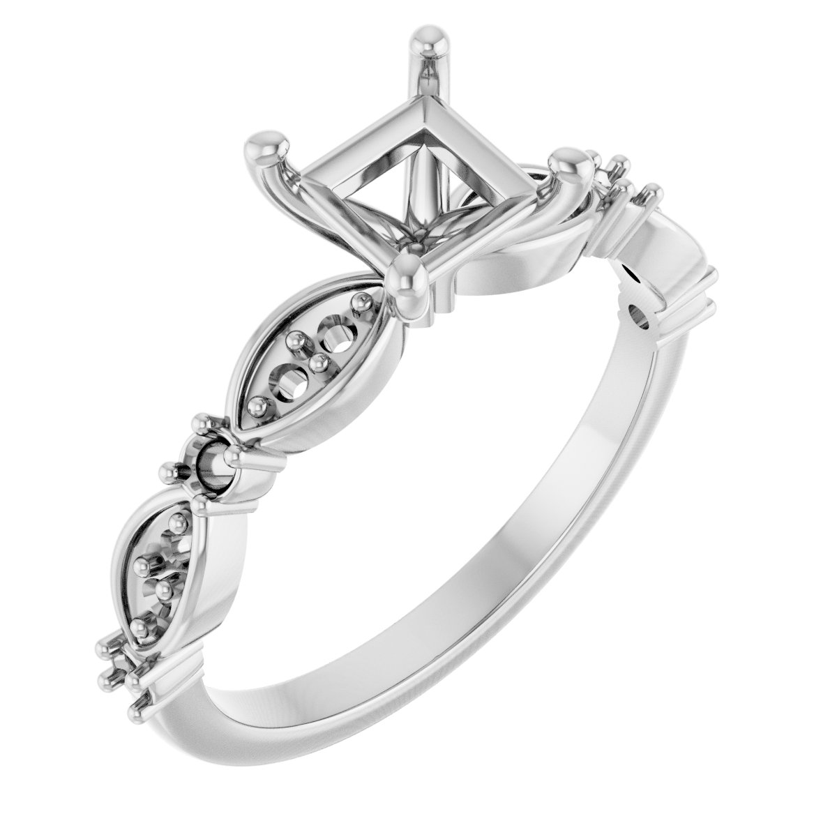 Accented Engagement Ring