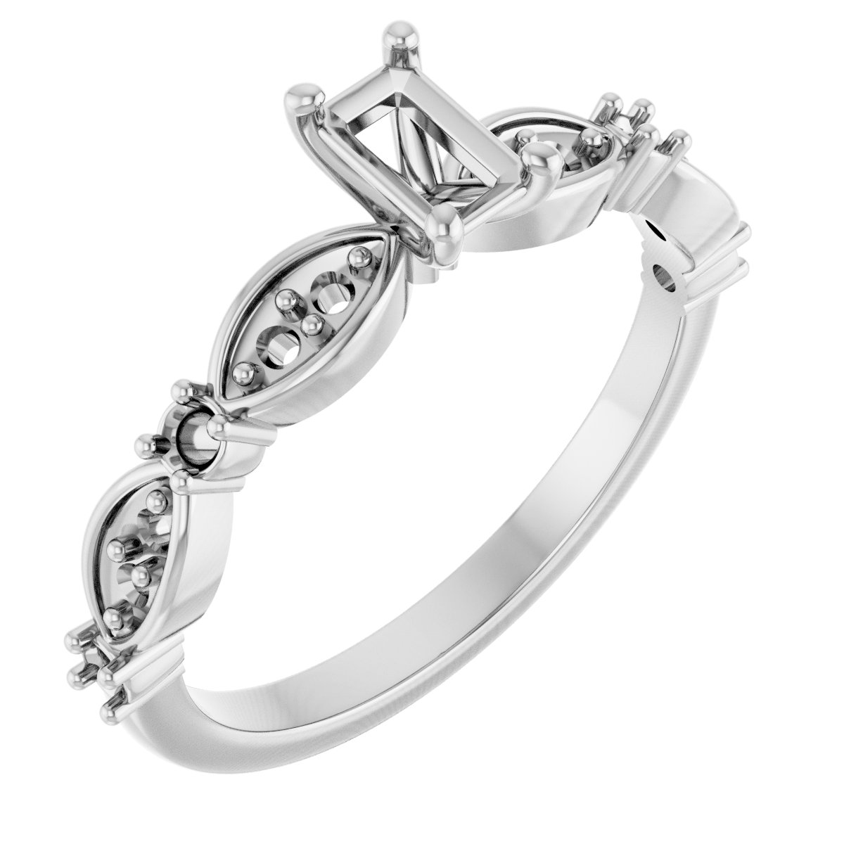Accented Engagement Ring