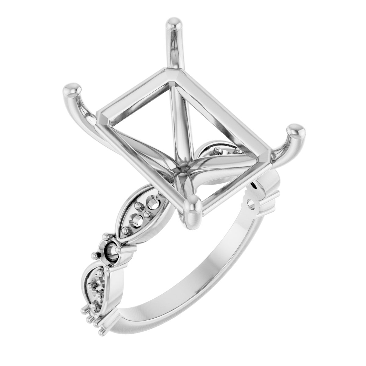 Accented Engagement Ring