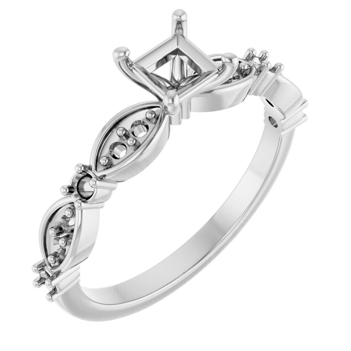 Accented Engagement Ring