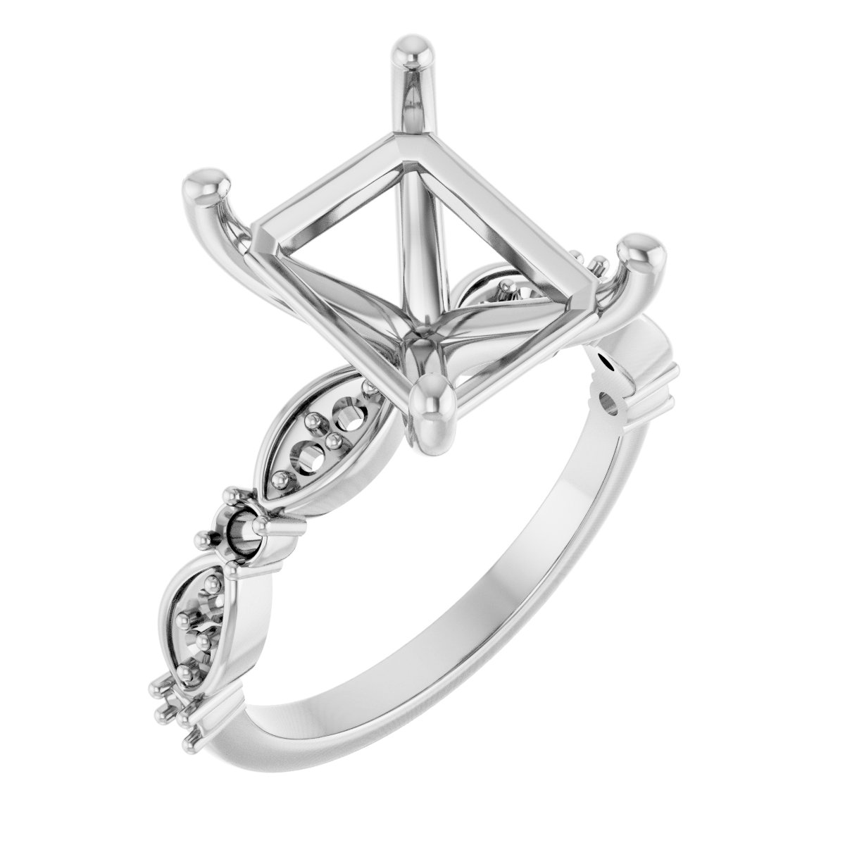Accented Engagement Ring