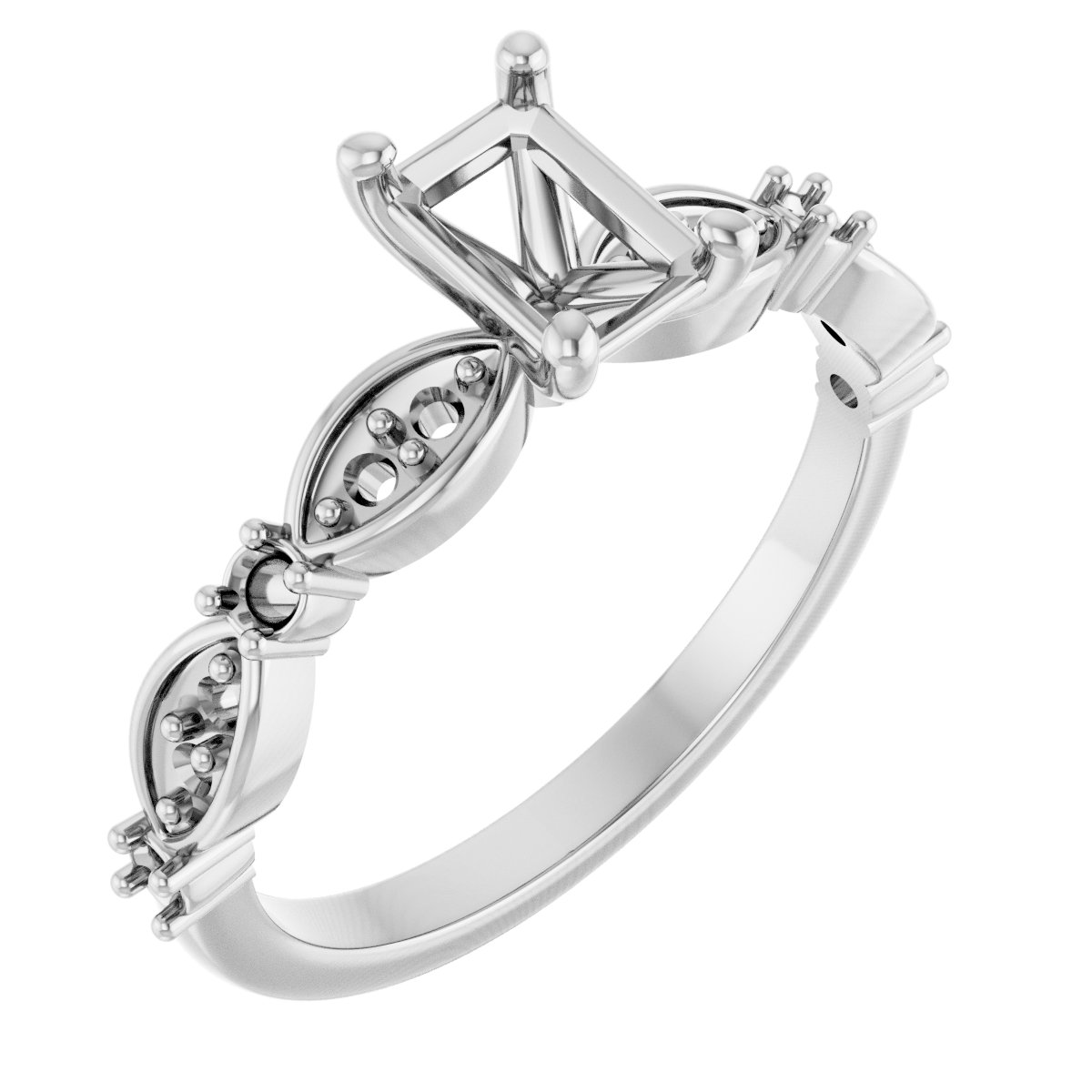 Accented Engagement Ring