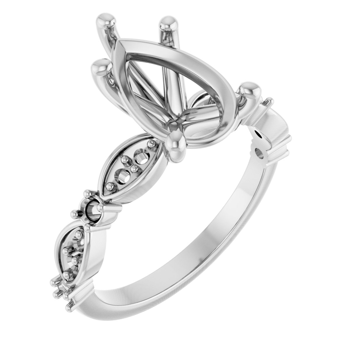 Accented Engagement Ring