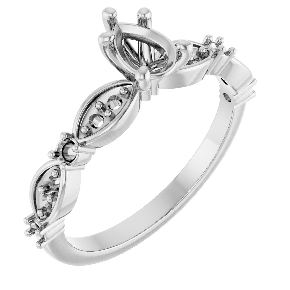 Accented Engagement Ring