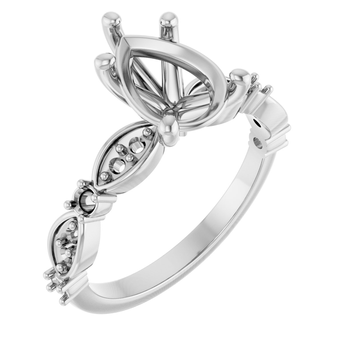 Accented Engagement Ring