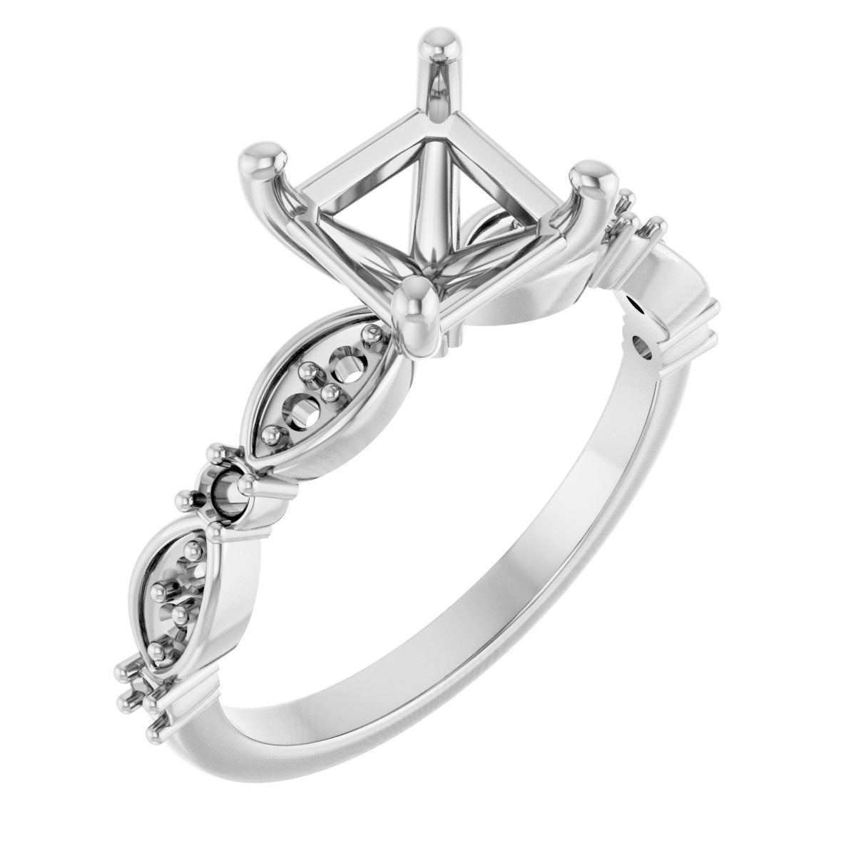 Accented Engagement Ring