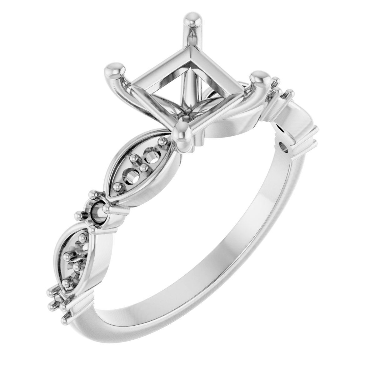 Accented Engagement Ring