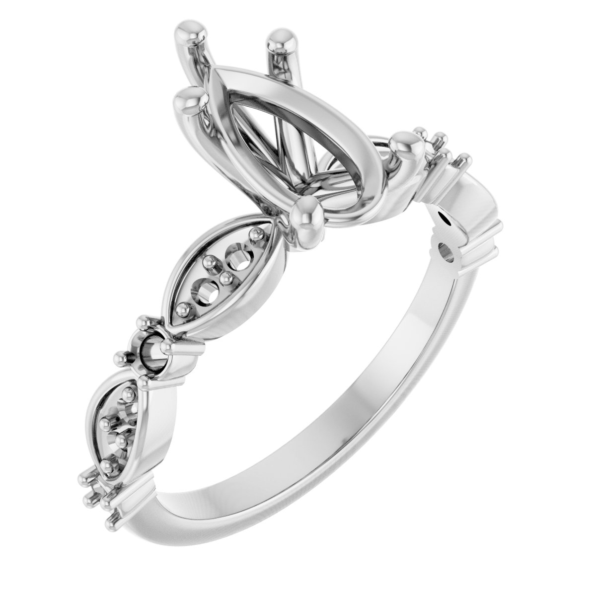 Accented Engagement Ring