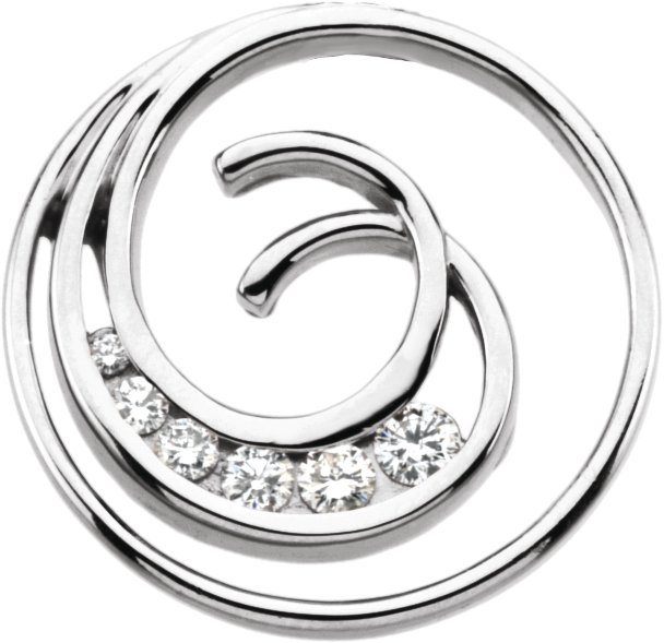 Journey Diamond Spiral Pendant