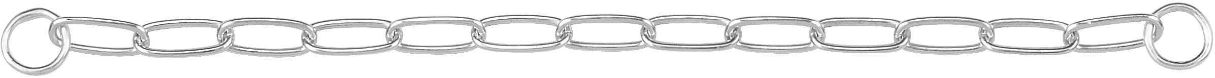 2 1/2" Paperclip-Style Safety Chain