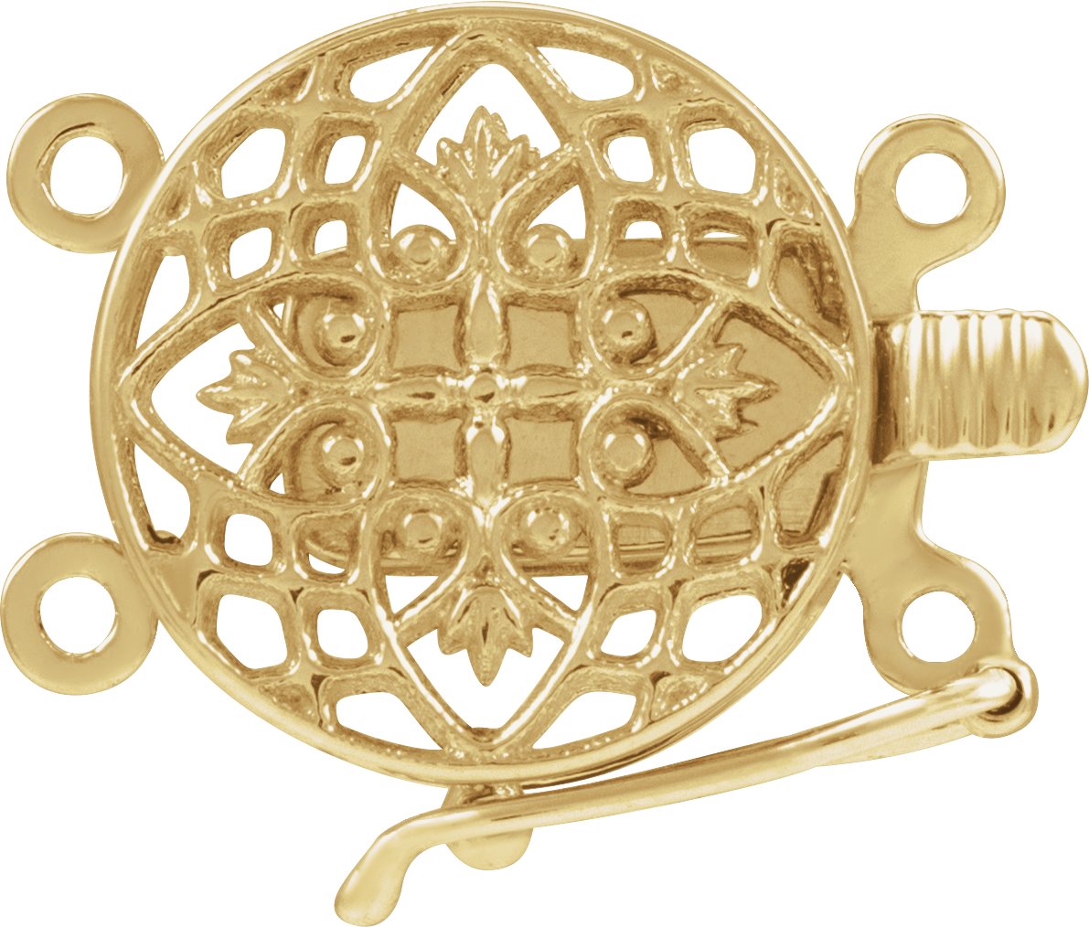 Single Strand or 2-Strand Filigree Box Clasp