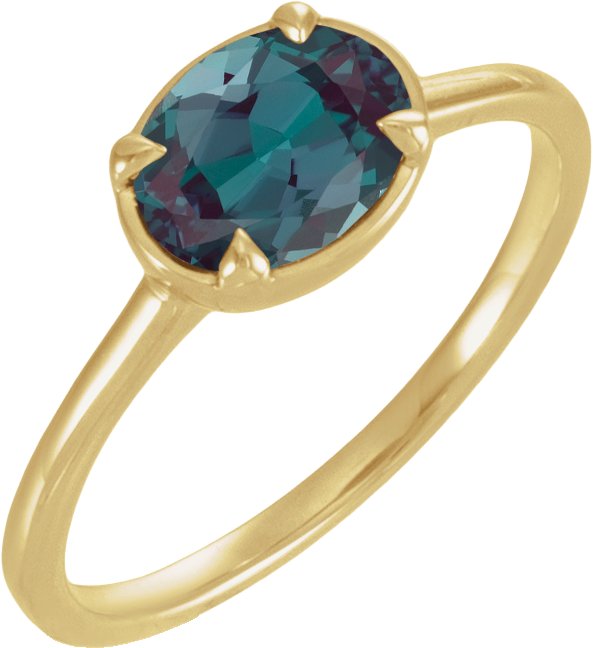 Claw-Prong Bezel-Style Solitaire Ring