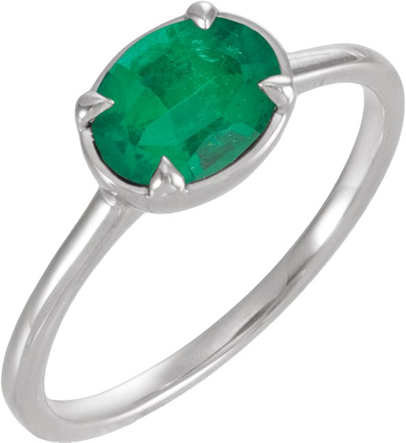Claw-Prong Bezel-Style Solitaire Ring