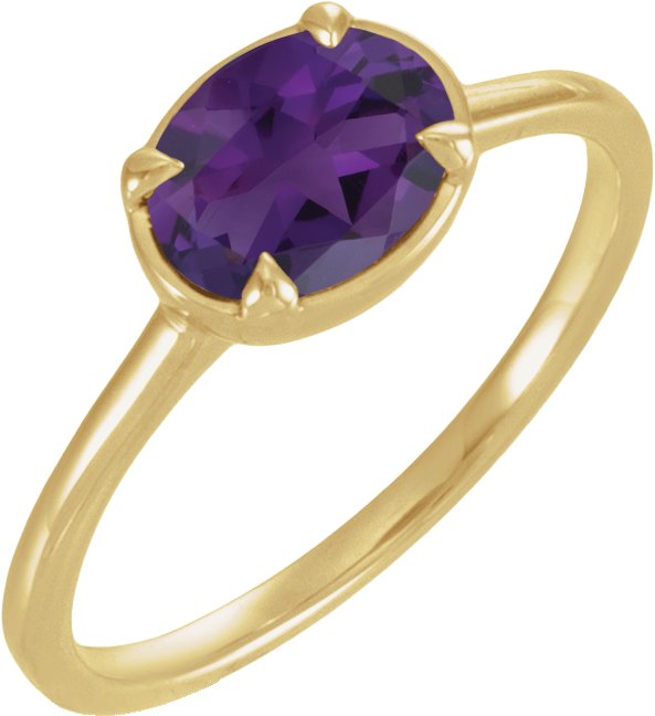Claw-Prong Bezel-Style Solitaire Ring