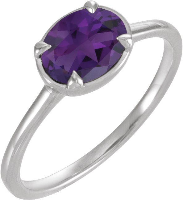 Claw-Prong Bezel-Style Solitaire Ring
