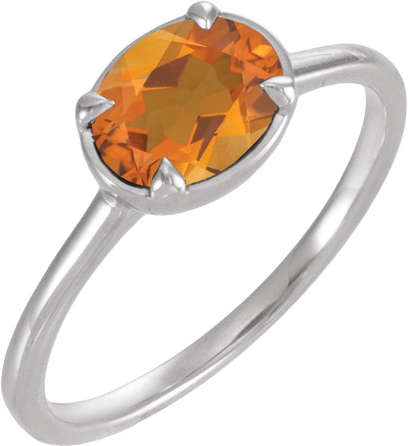 Claw-Prong Bezel-Style Solitaire Ring