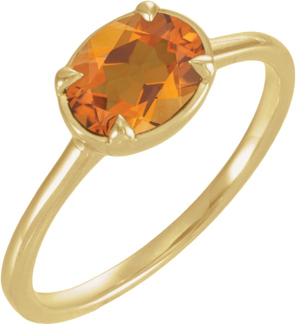 Claw-Prong Bezel-Style Solitaire Ring