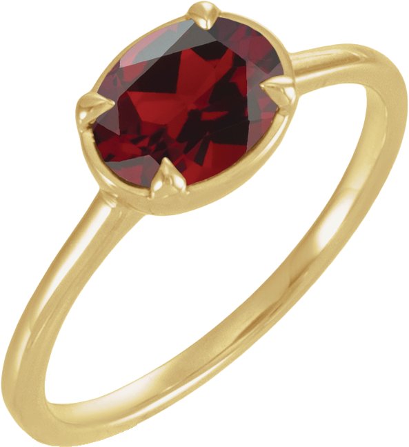 Claw-Prong Bezel-Style Solitaire Ring