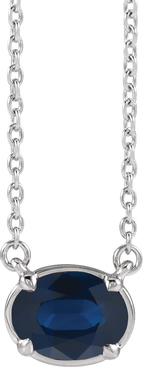 Claw-Prong Solitaire Bezel-Style Necklace