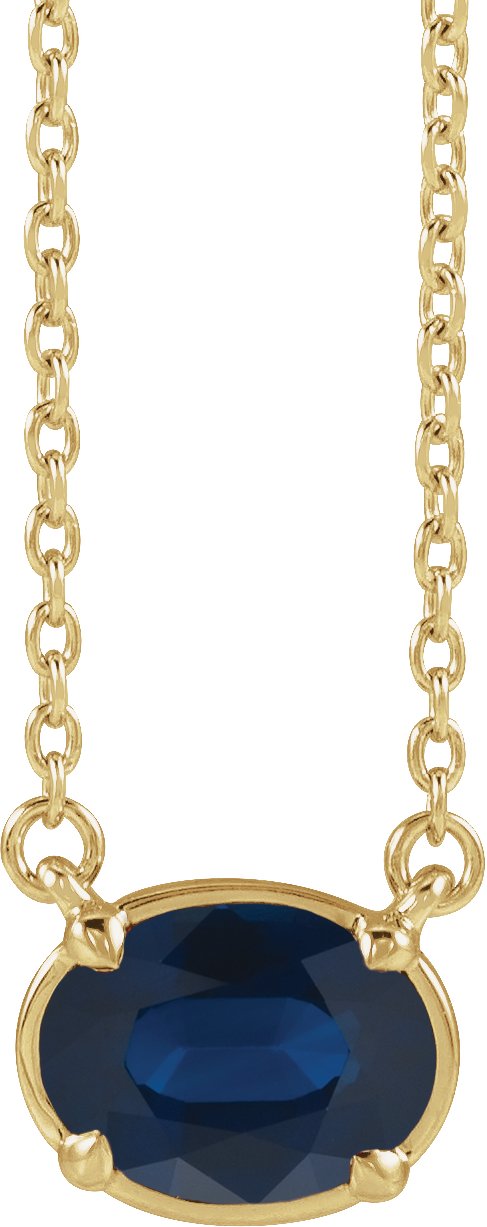 Claw-Prong Solitaire Bezel-Style Necklace