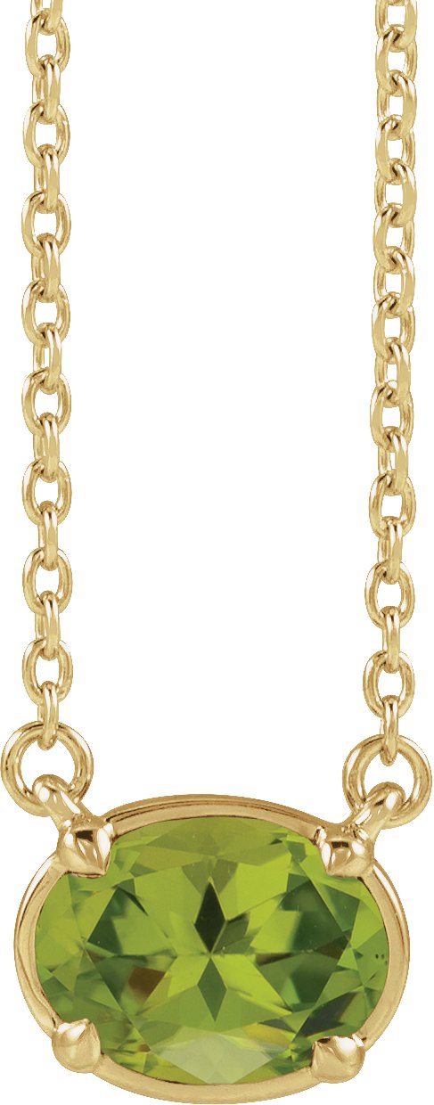 Claw-Prong Solitaire Bezel-Style Necklace