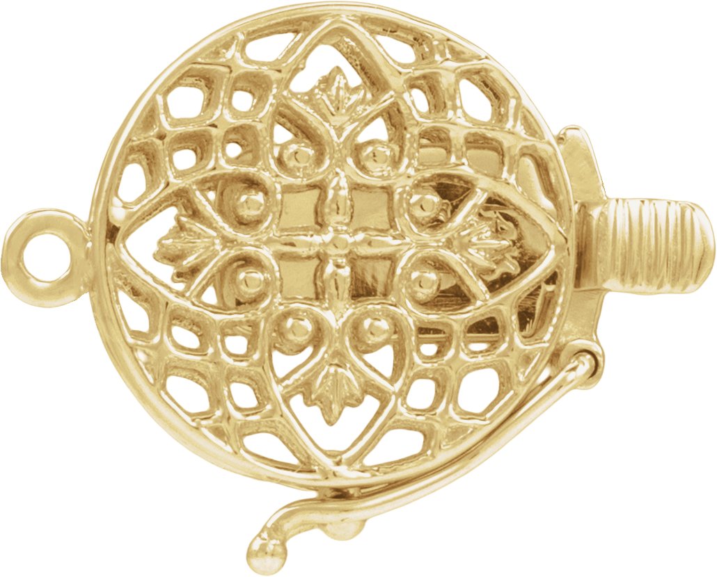 Single Strand or 2-Strand Filigree Box Clasp