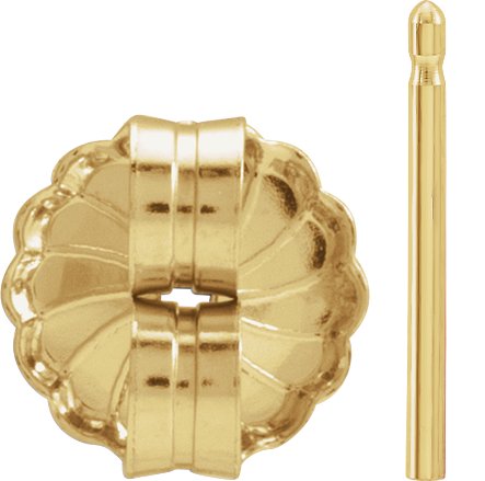 7.2 mm OD Friction Earring Post & Back Set