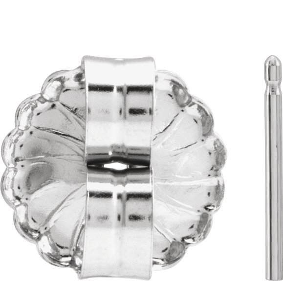 9.4 mm OD Friction Earring Post & Back Set