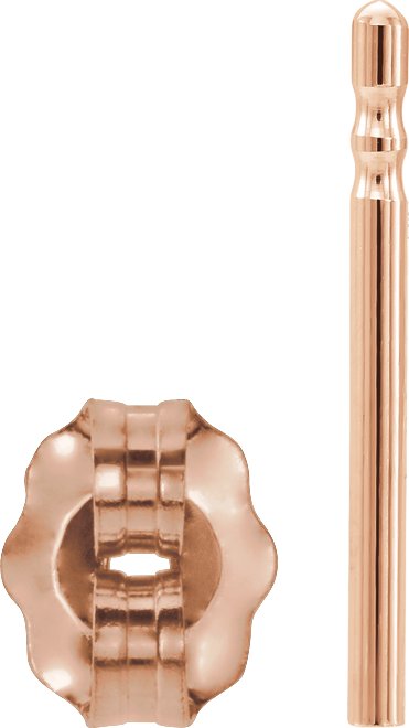 4.2 mm OD Friction Earring Post & Back Set