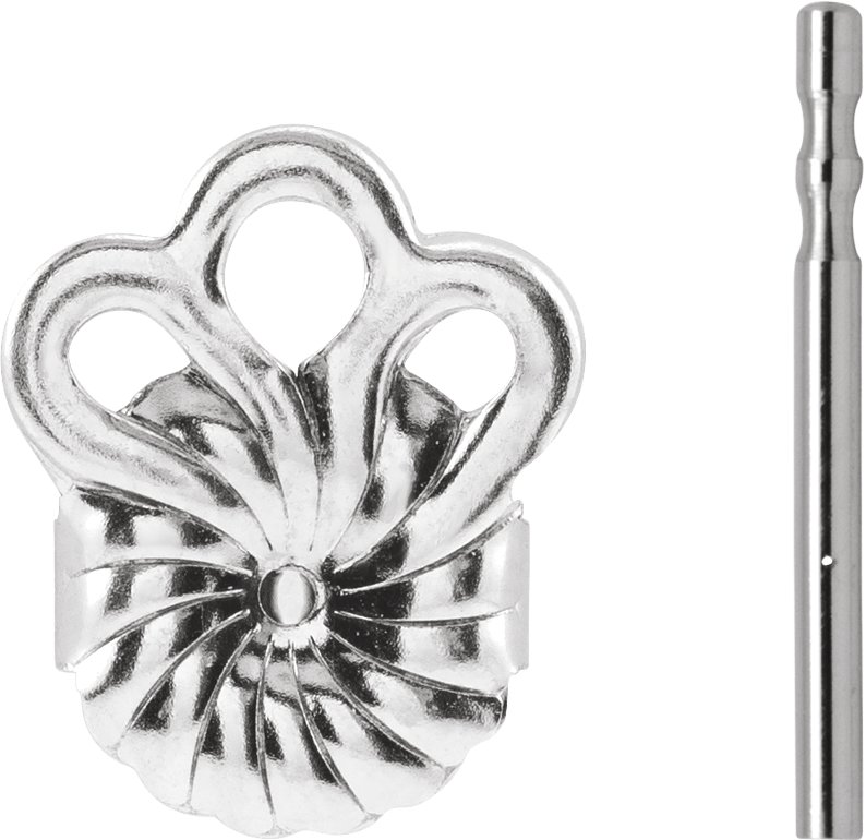8 mm  OD Friction Earring Post & Back Set