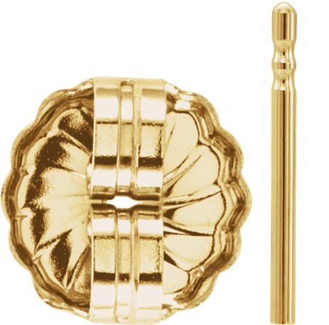 7.2 mm OD Friction Earring Post & Back Set