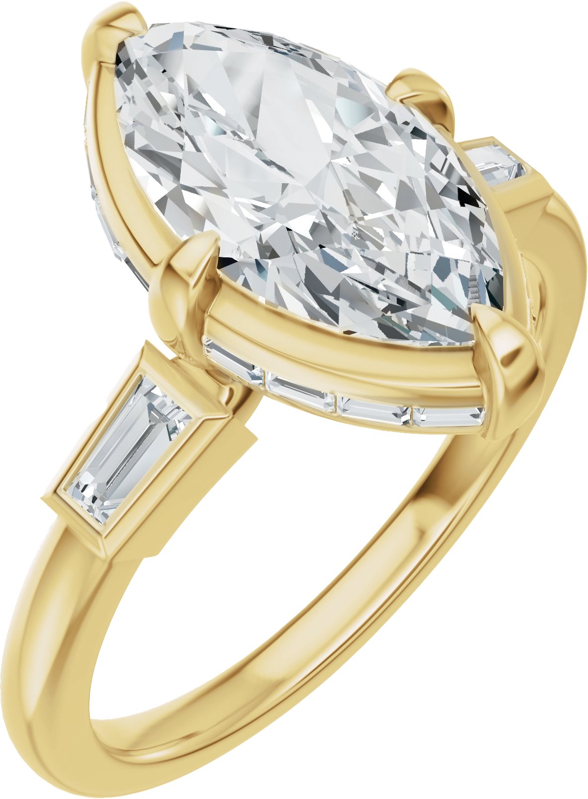 Hidden Halo-Style Engagement Ring or Band