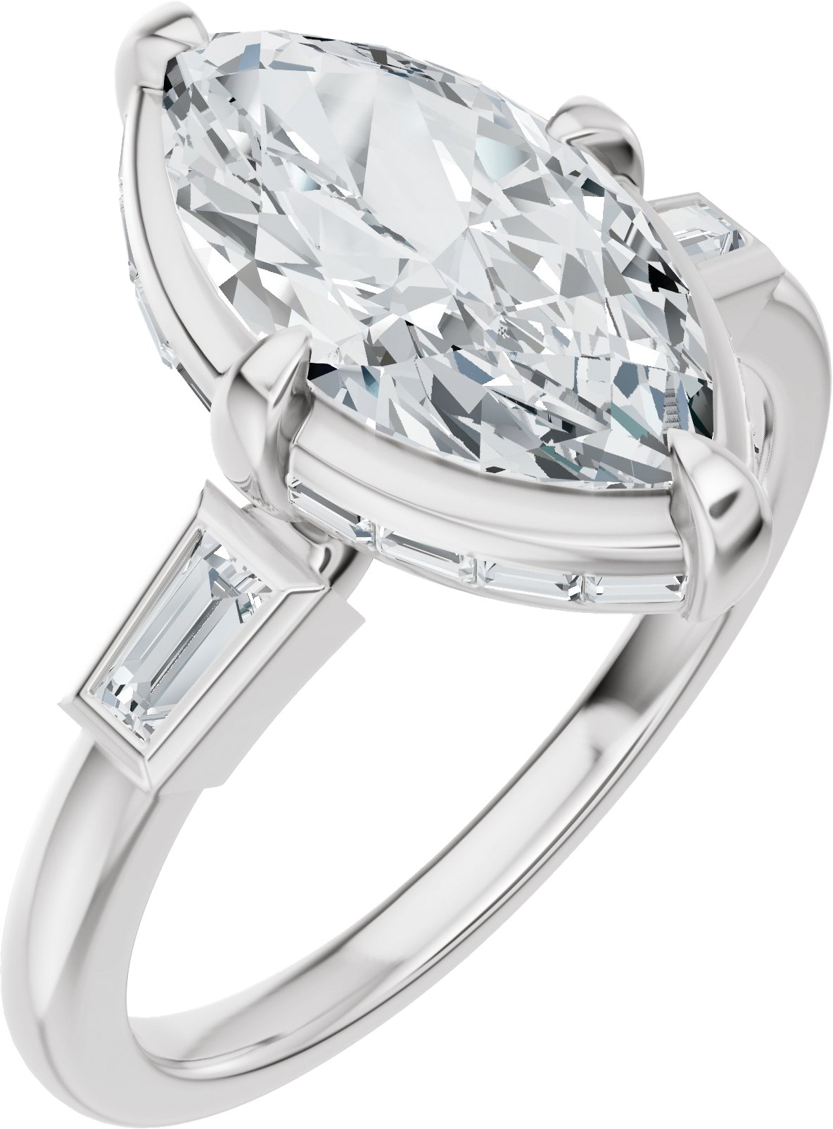 Hidden Halo-Style Engagement Ring or Band