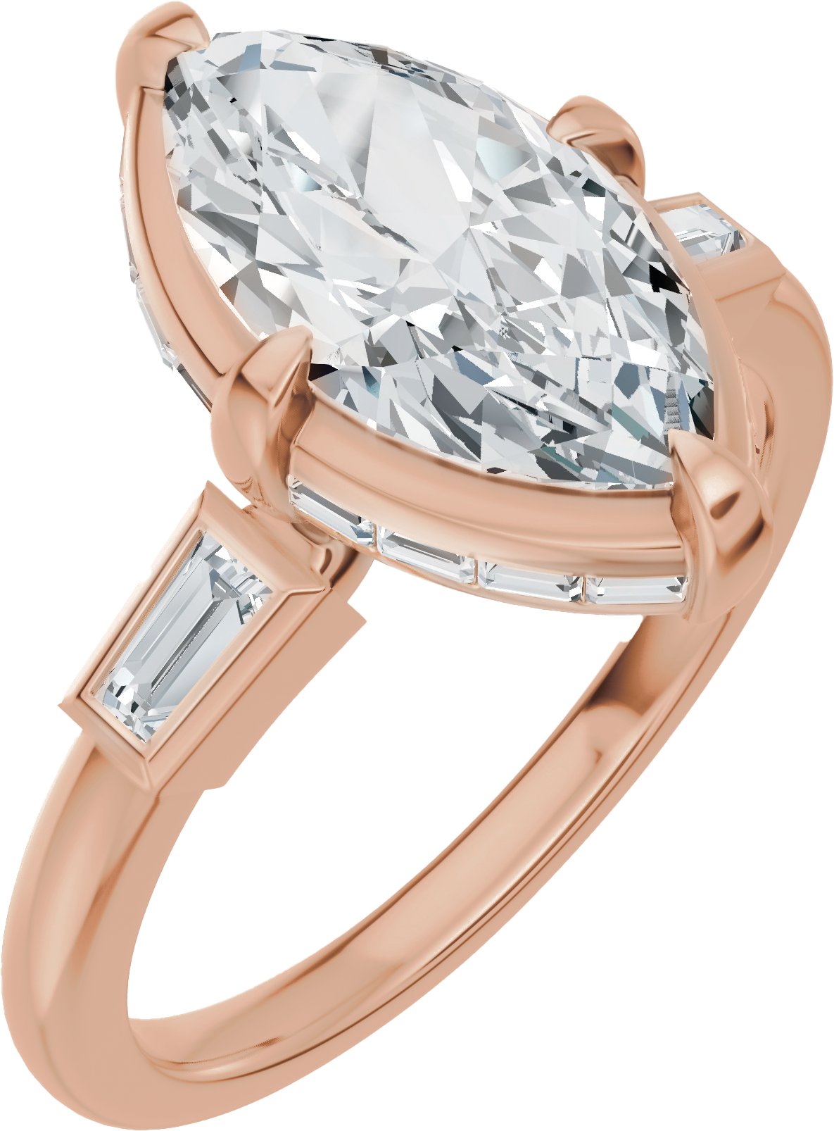 Hidden Halo-Style Engagement Ring or Band