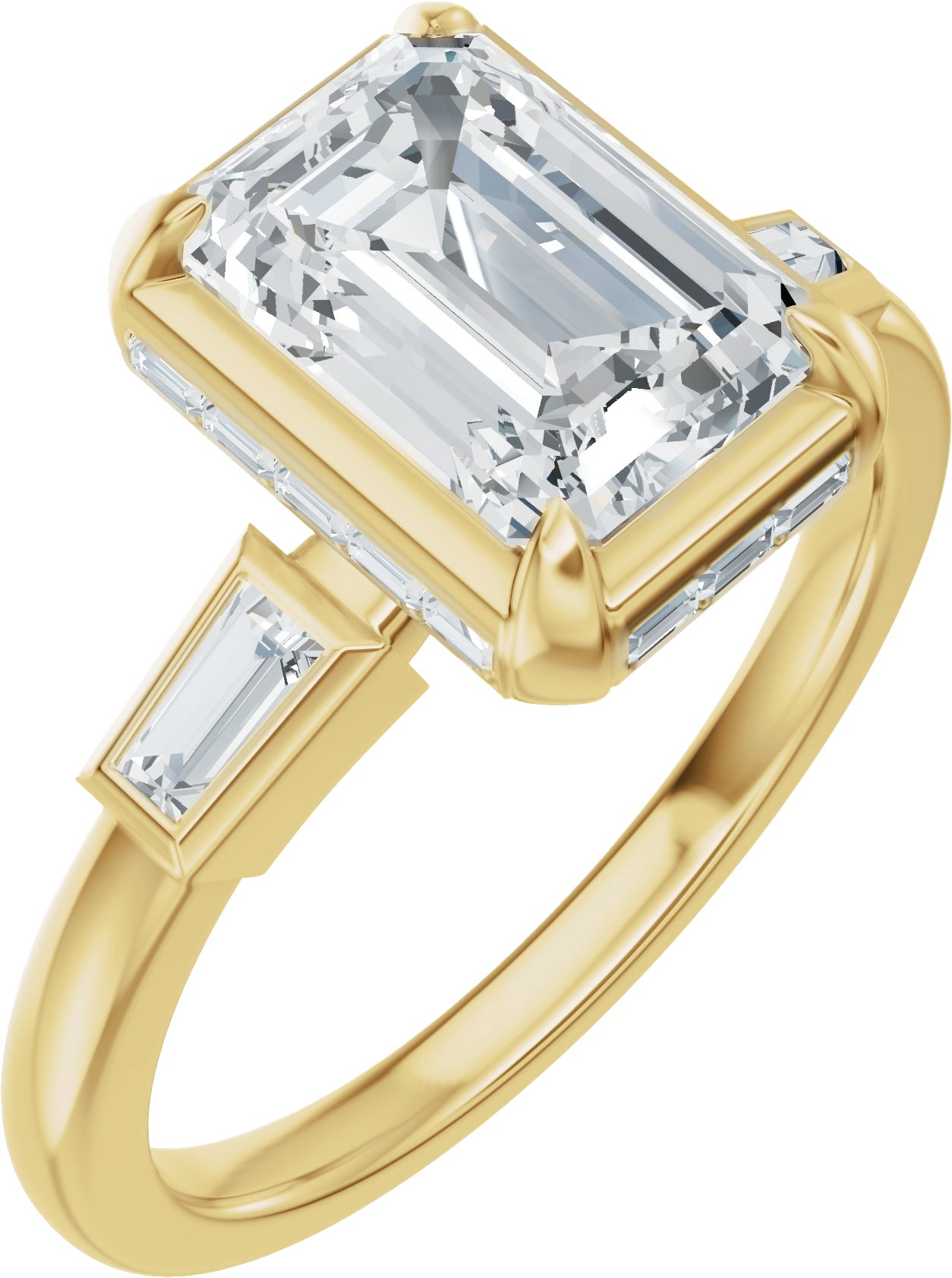 Hidden Halo-Style Engagement Ring or Band