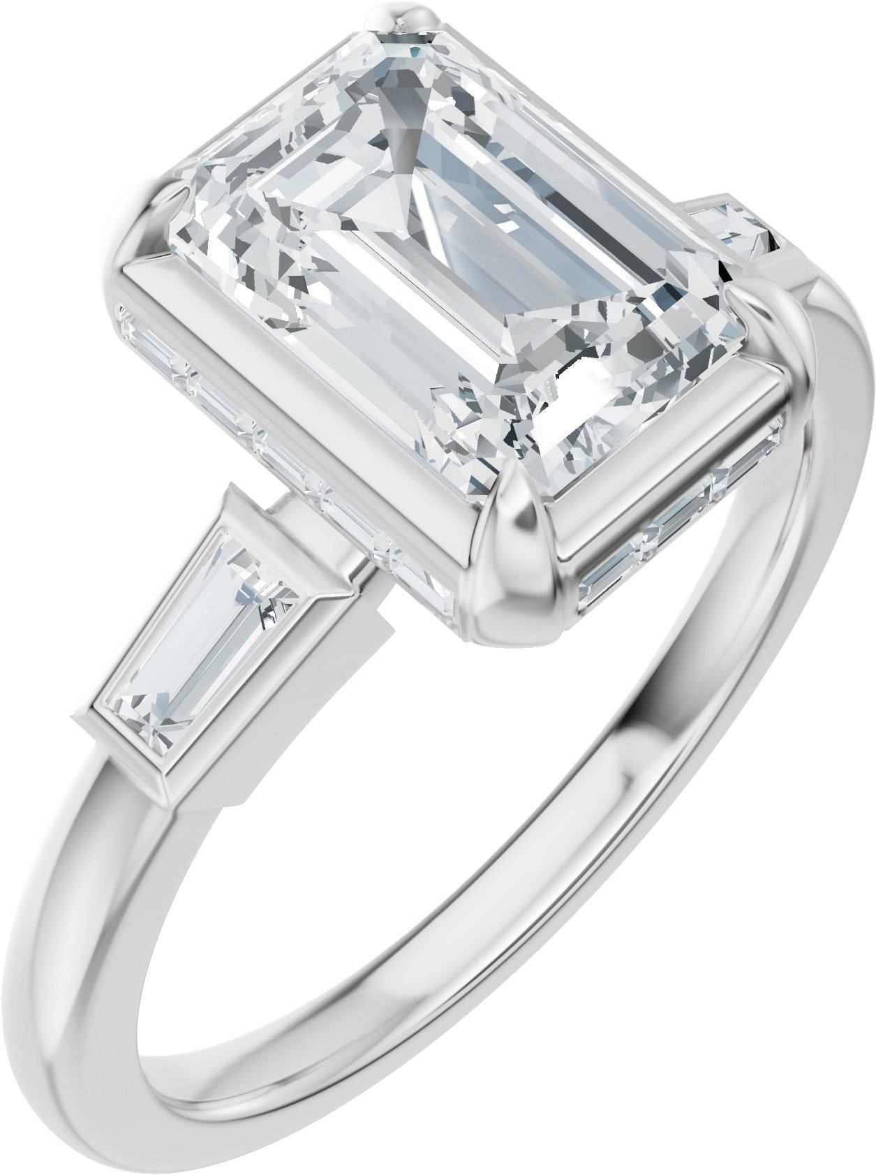 Hidden Halo-Style Engagement Ring or Band