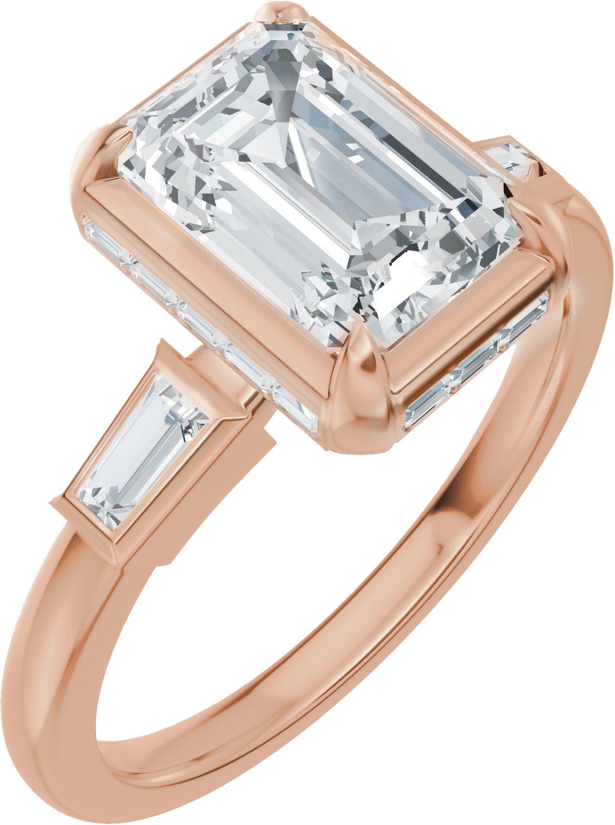 Hidden Halo-Style Engagement Ring or Band