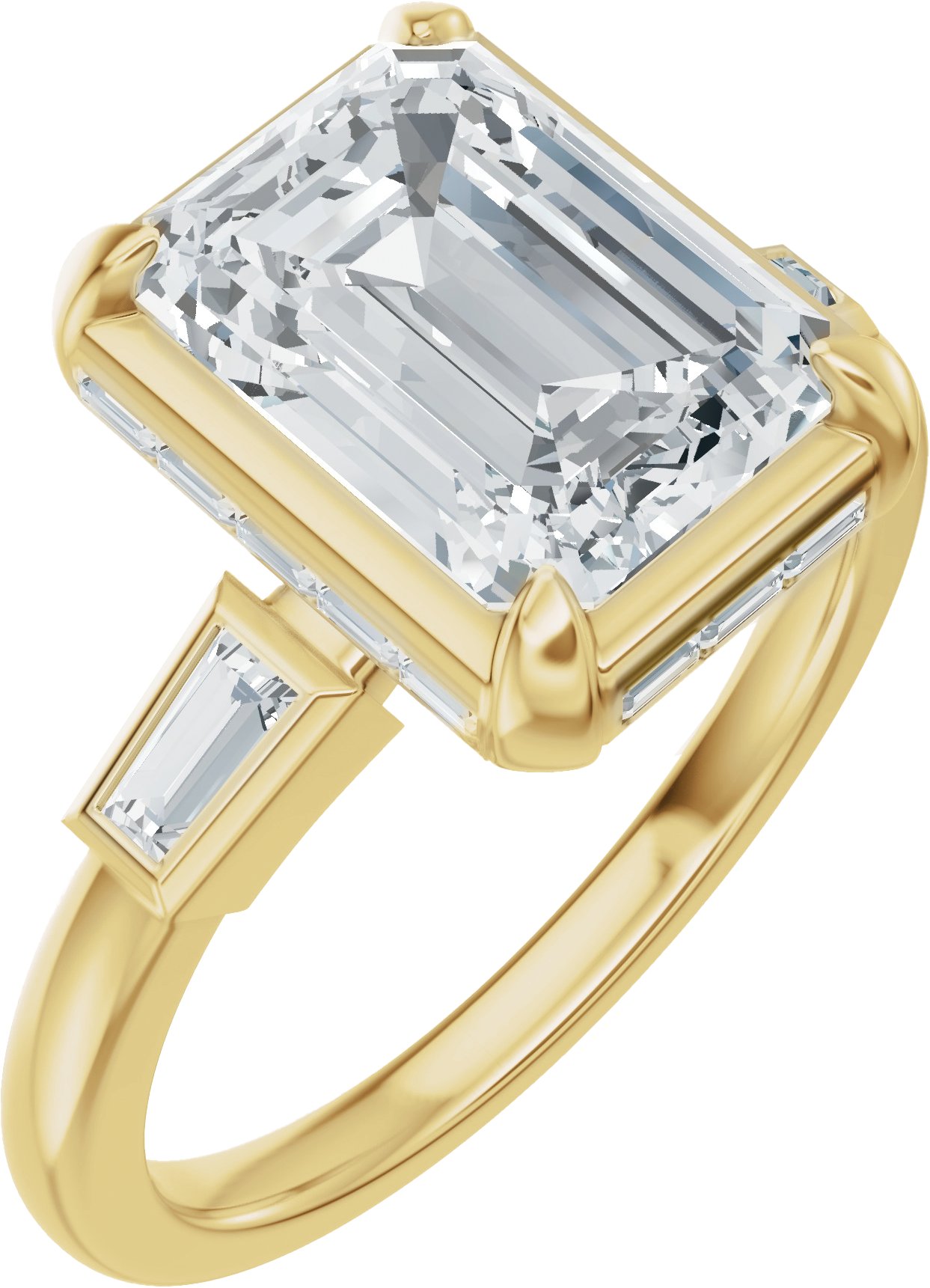 Hidden Halo-Style Engagement Ring or Band