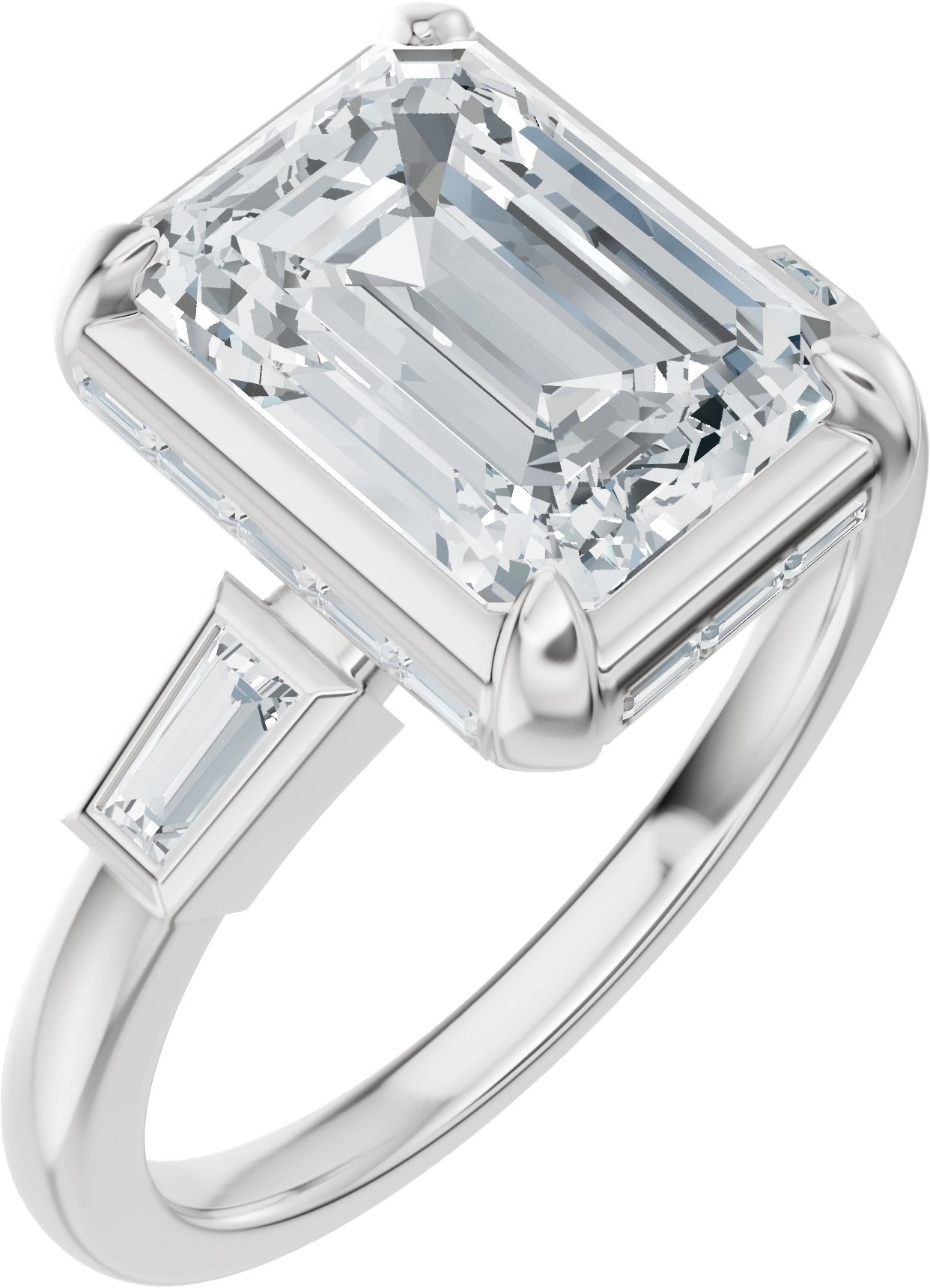 Hidden Halo-Style Engagement Ring or Band