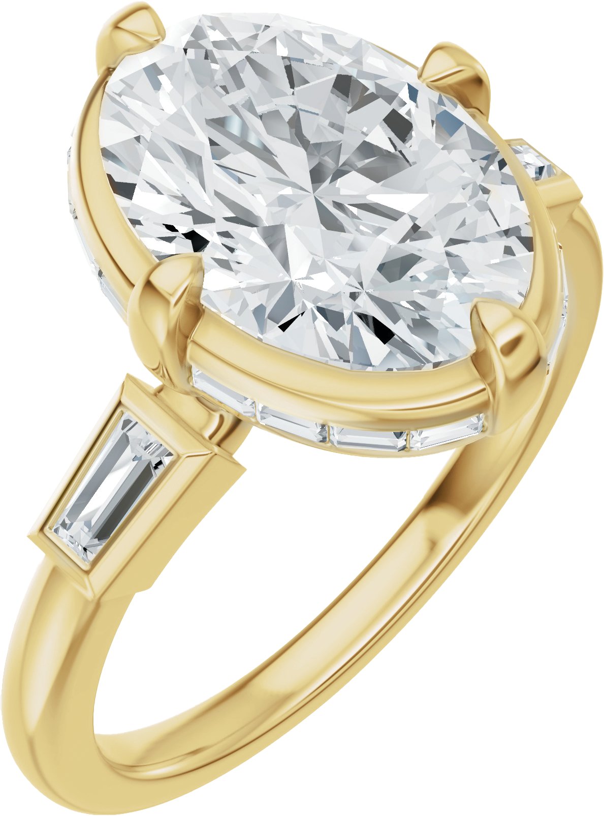 Hidden Halo-Style Engagement Ring or Band