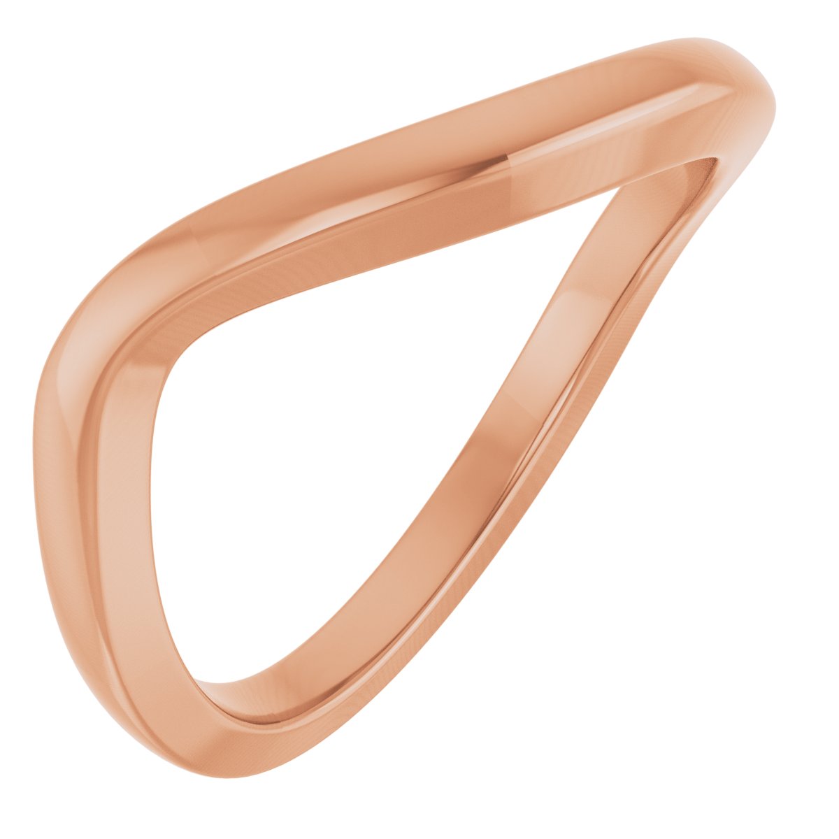 Solitaire Bypass Engagement Ring or Band