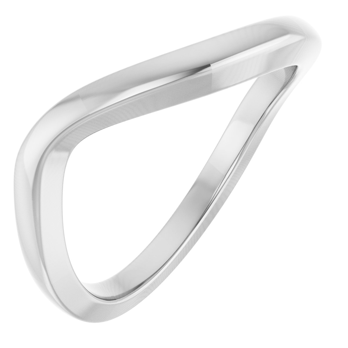Solitaire Bypass Engagement Ring or Band