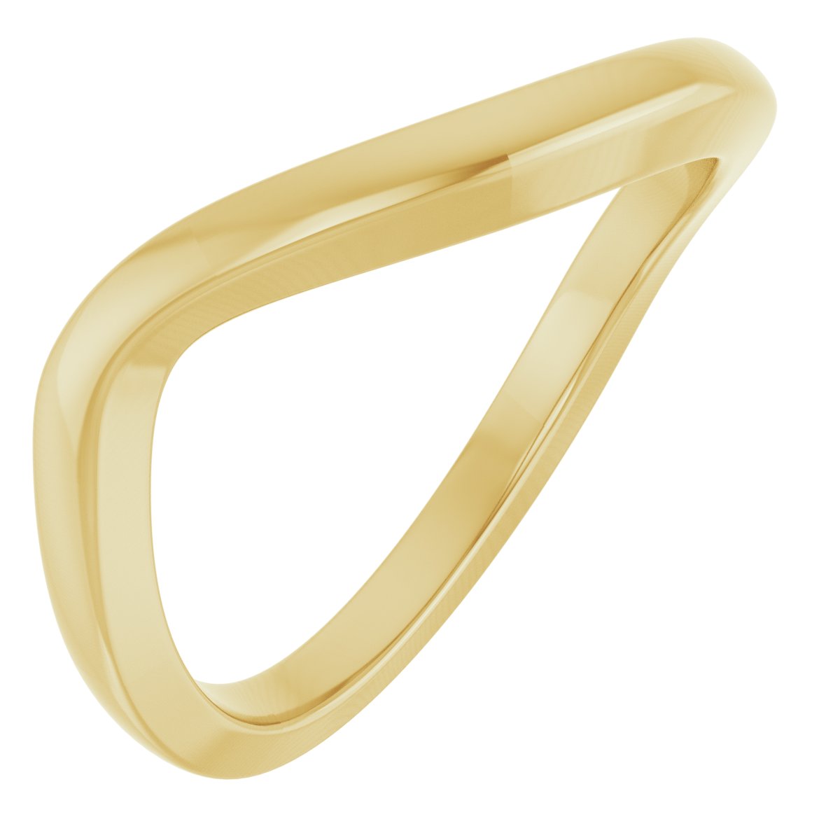 Solitaire Bypass Engagement Ring or Band